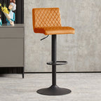Ainpecca-Official Store Ainpecca Velvet Bar Stools Set of 2 with Diamo