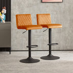 Ainpecca-Official Store Ainpecca Velvet Bar Stools Set of 2 with Diamo