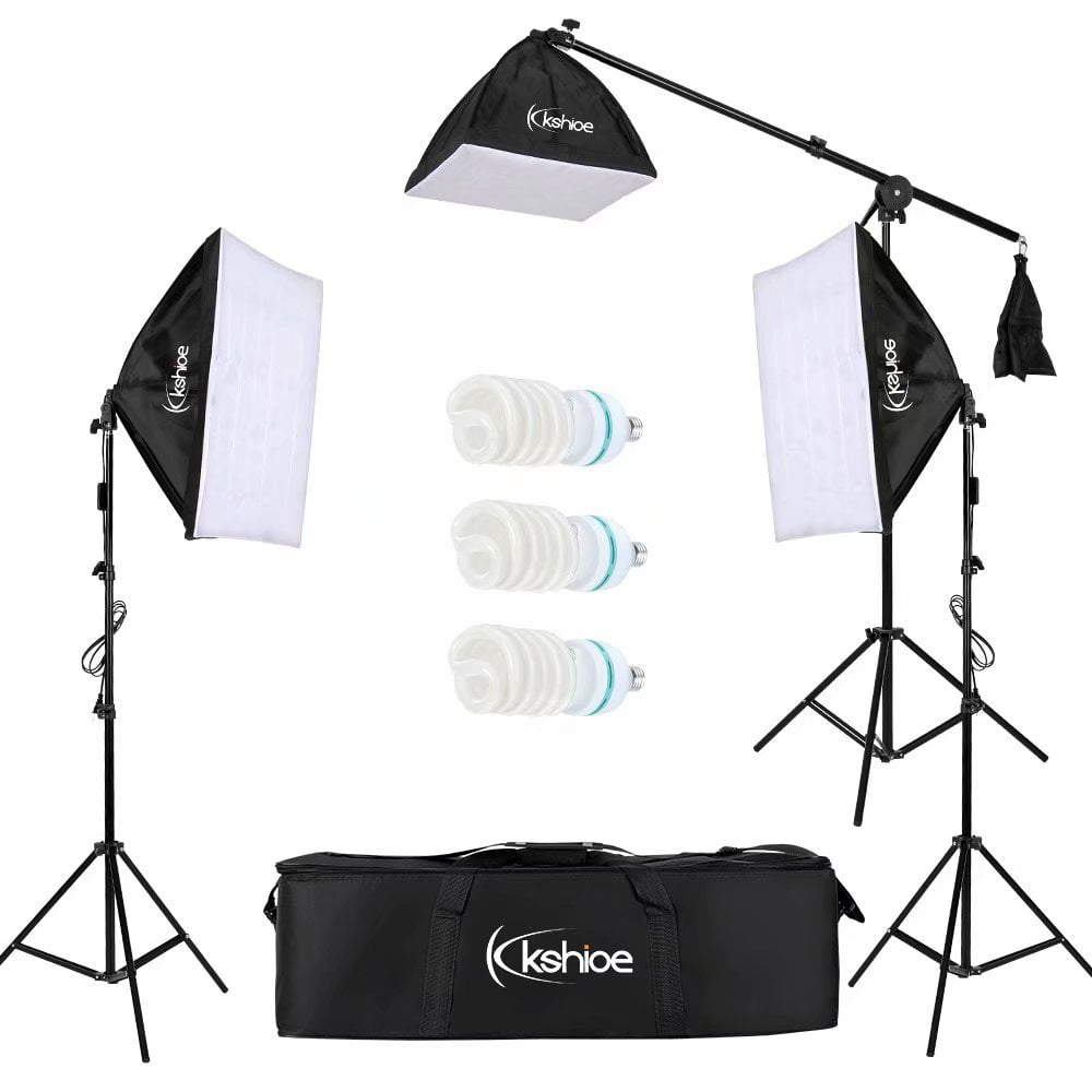 Kshioe Photography Lighting Kit - with softbox and stand