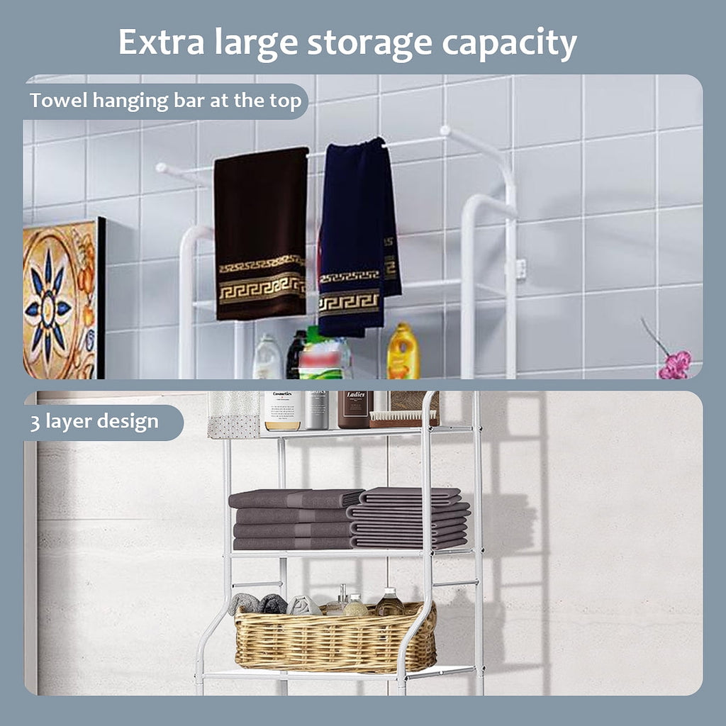 HONEIER Over The Toilet Storage Shelf - White