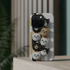 Cat-Themed Magnetic Impact-Resistant Phone Cases