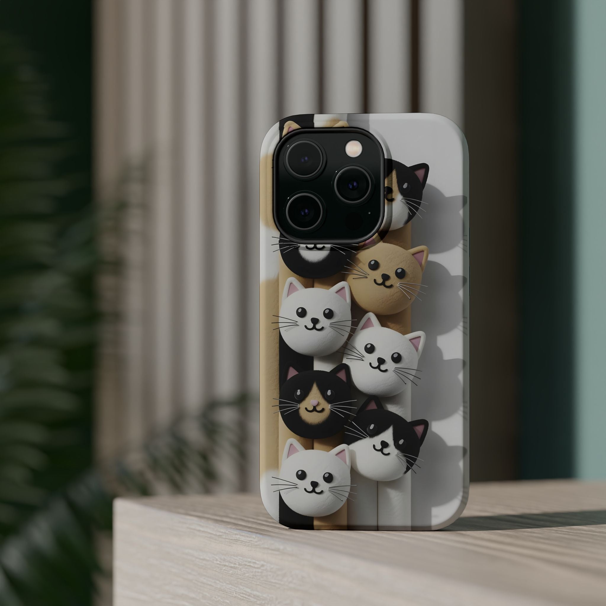 Cat-Themed Magnetic Impact-Resistant Phone Cases