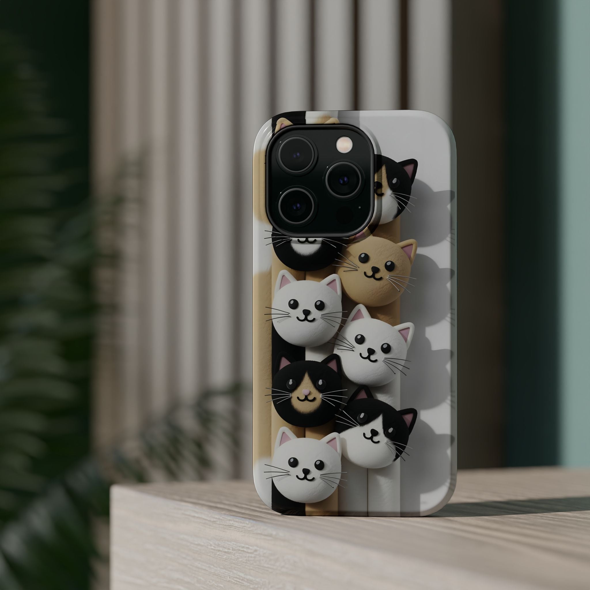 Cat-Themed Magnetic Impact-Resistant Phone Cases