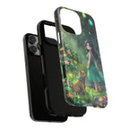 Whimsical Phone Case with Nature and Dog Artwork