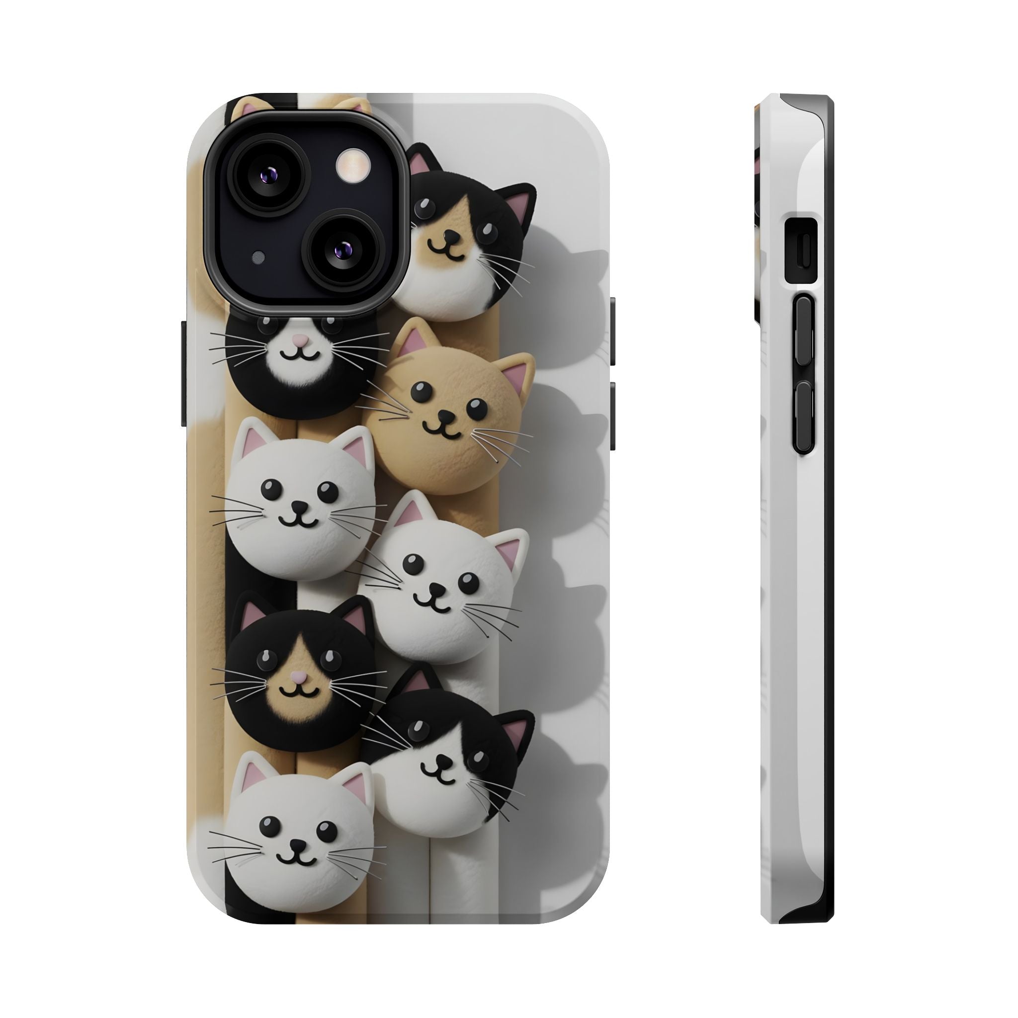Cat-Themed Magnetic Impact-Resistant Phone Cases
