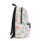 Cute Kawaii Cat & Yarn Polka Dot Backpack — Pastel Kitty School Bag