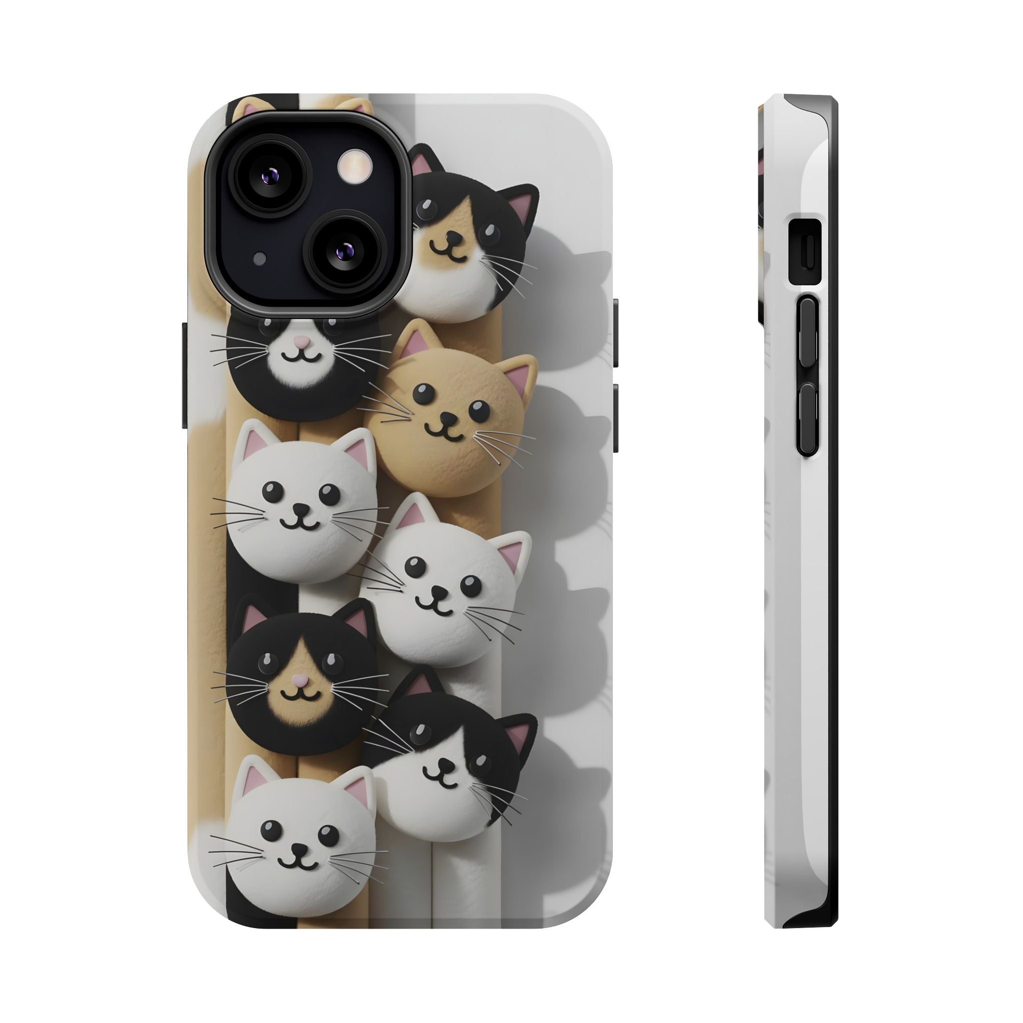 Cat-Themed Magnetic Impact-Resistant Phone Cases