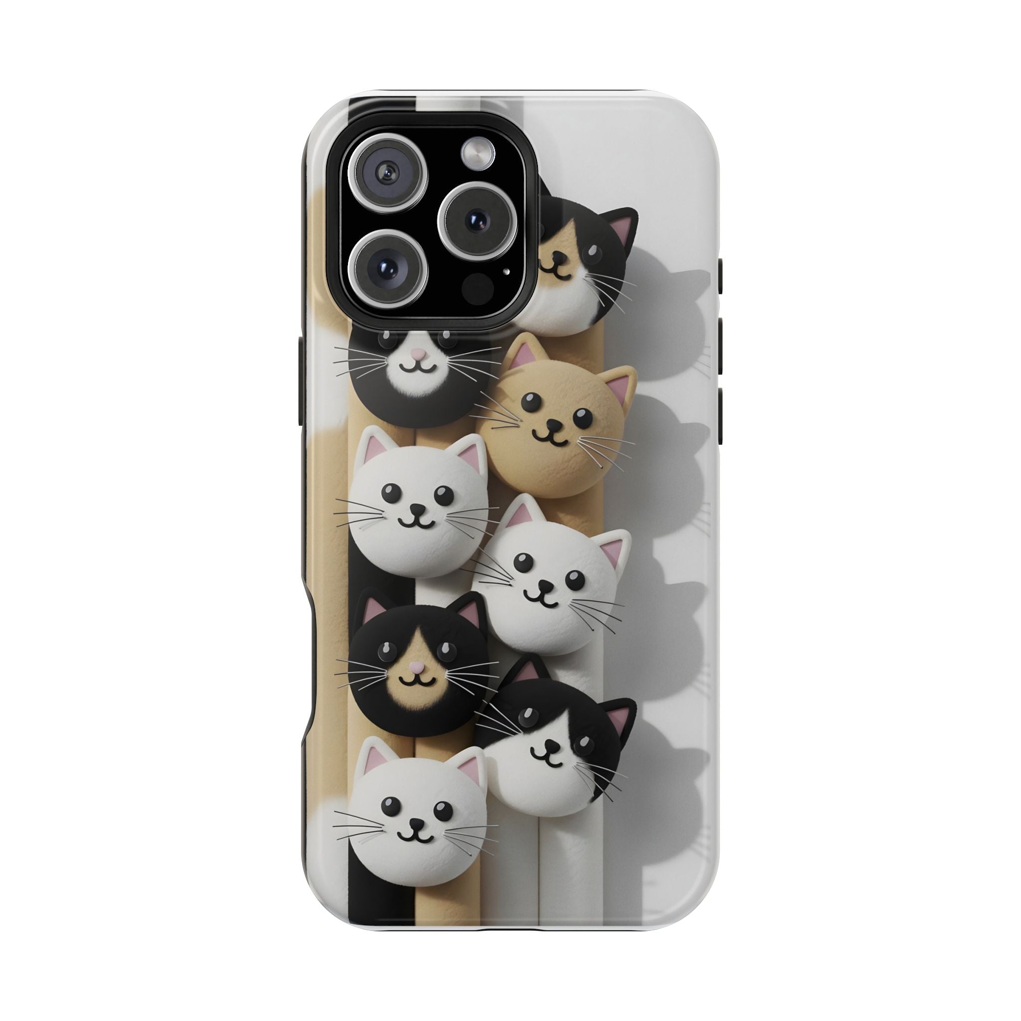 Cat-Themed Magnetic Impact-Resistant Phone Cases