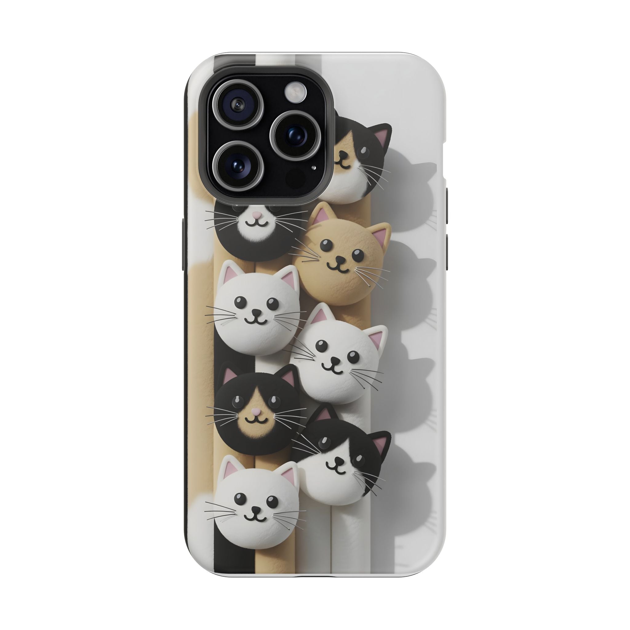 Cat-Themed Magnetic Impact-Resistant Phone Cases