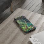 Whimsical Phone Case with Nature and Dog Artwork