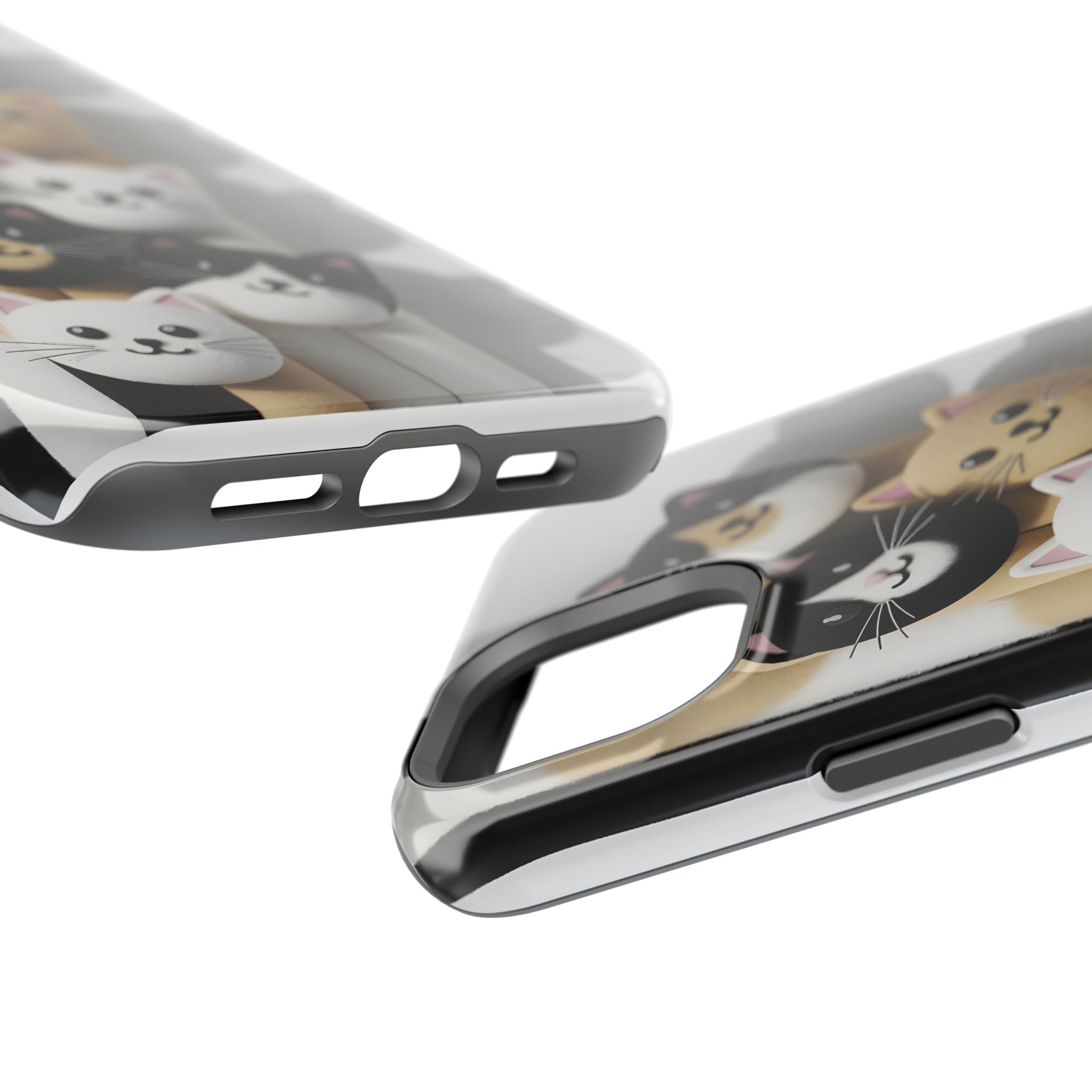 Cat-Themed Magnetic Impact-Resistant Phone Cases