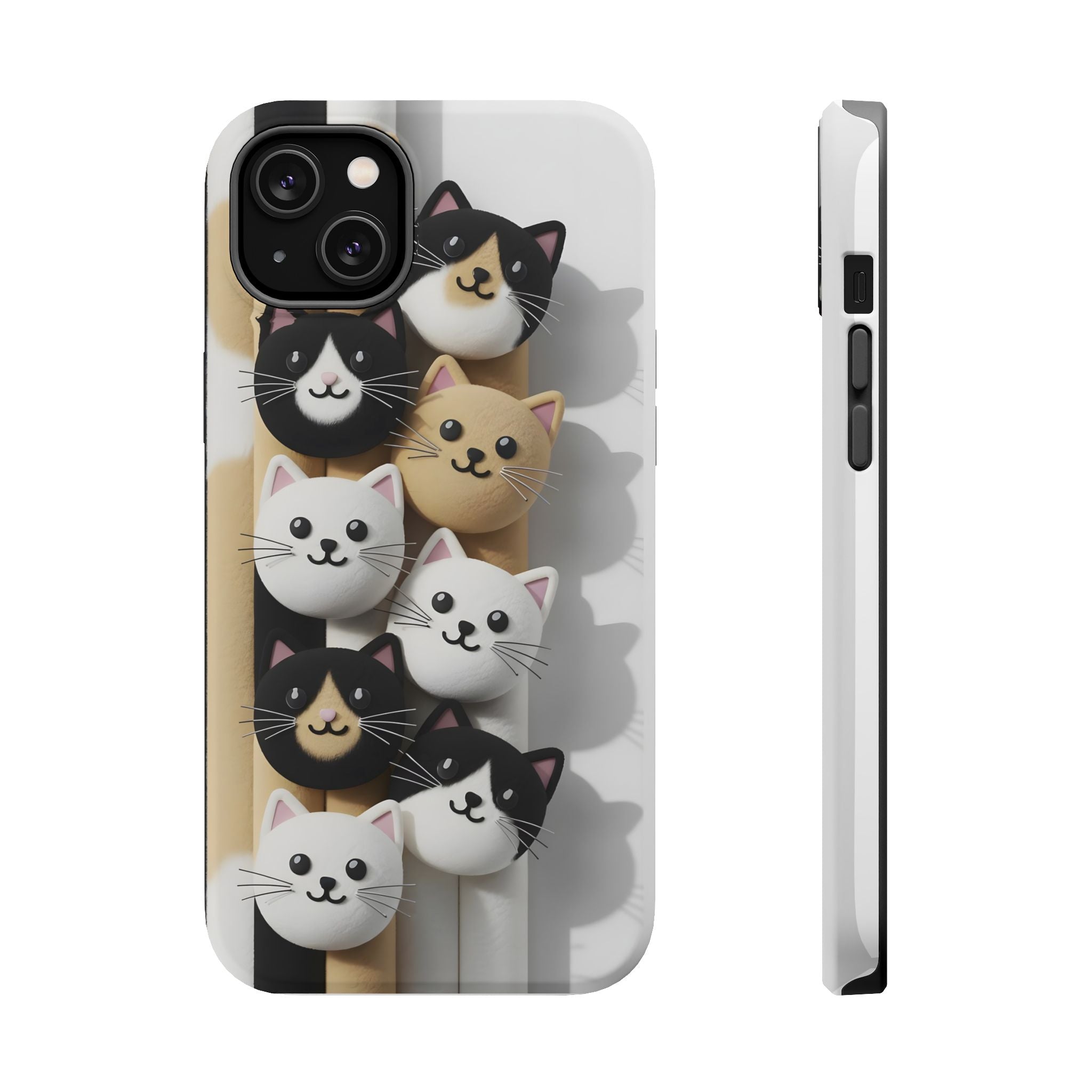 Cat-Themed Magnetic Impact-Resistant Phone Cases