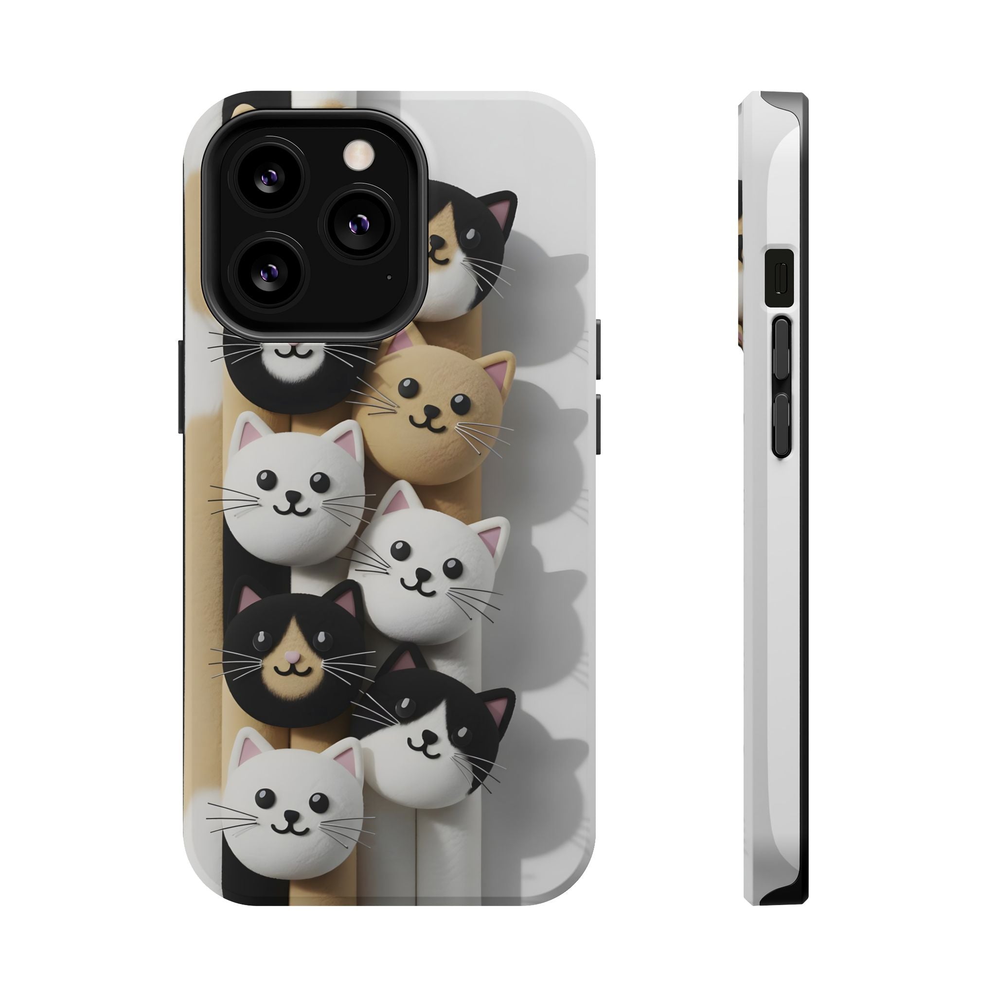 Cat-Themed Magnetic Impact-Resistant Phone Cases