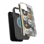 Cat-Themed Magnetic Impact-Resistant Phone Cases