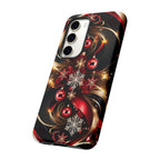 Christmas Red and Gold Phone Case - Tough Cases for Holiday Cheer