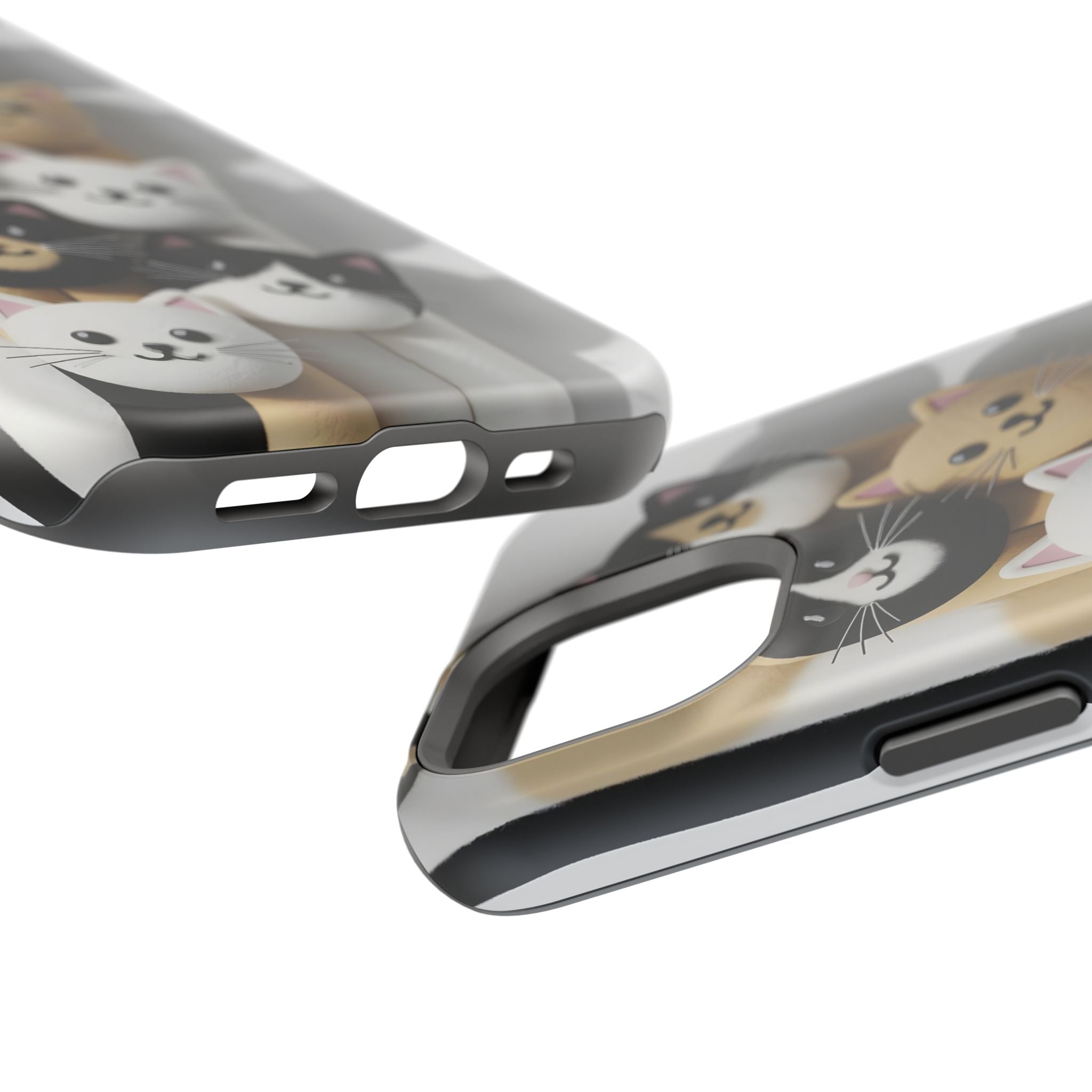Cat-Themed Magnetic Impact-Resistant Phone Cases