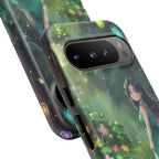 Whimsical Phone Case with Nature and Dog Artwork