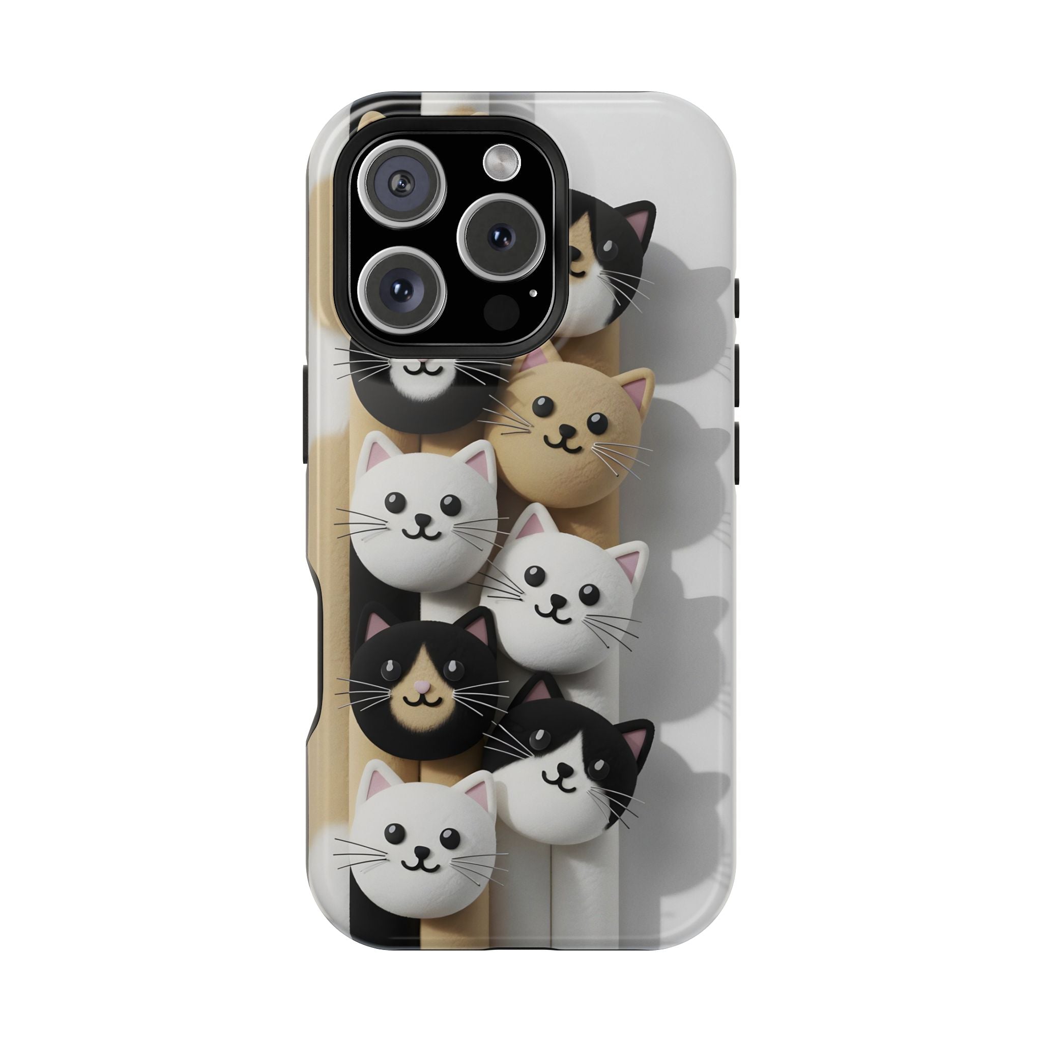 Cat-Themed Magnetic Impact-Resistant Phone Cases