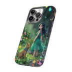 Whimsical Phone Case with Nature and Dog Artwork