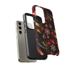 Christmas Red and Gold Phone Case - Tough Cases for Holiday Cheer