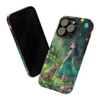 Whimsical Phone Case with Nature and Dog Artwork