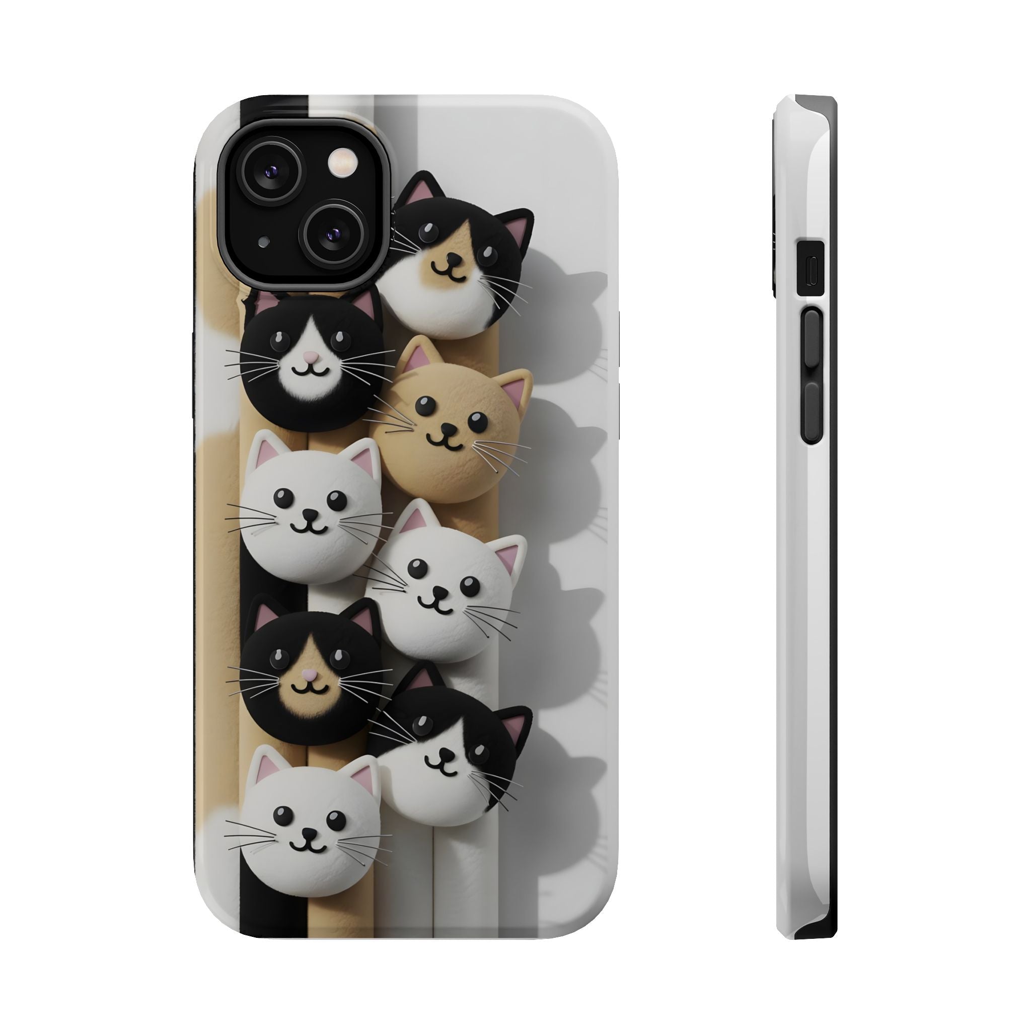 Cat-Themed Magnetic Impact-Resistant Phone Cases