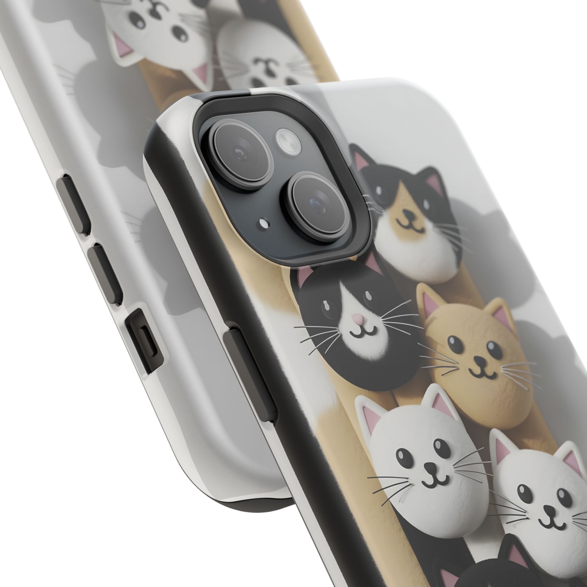 Cat-Themed Magnetic Impact-Resistant Phone Cases