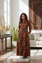 Transform Your Style: The BHAVYATA Crepe Gown — Where Elegance Meets Comfort