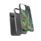 Whimsical Phone Case with Nature and Dog Artwork