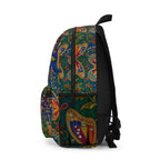 Butterfly Garden Backpack - Colorful Boho Floral Daypack