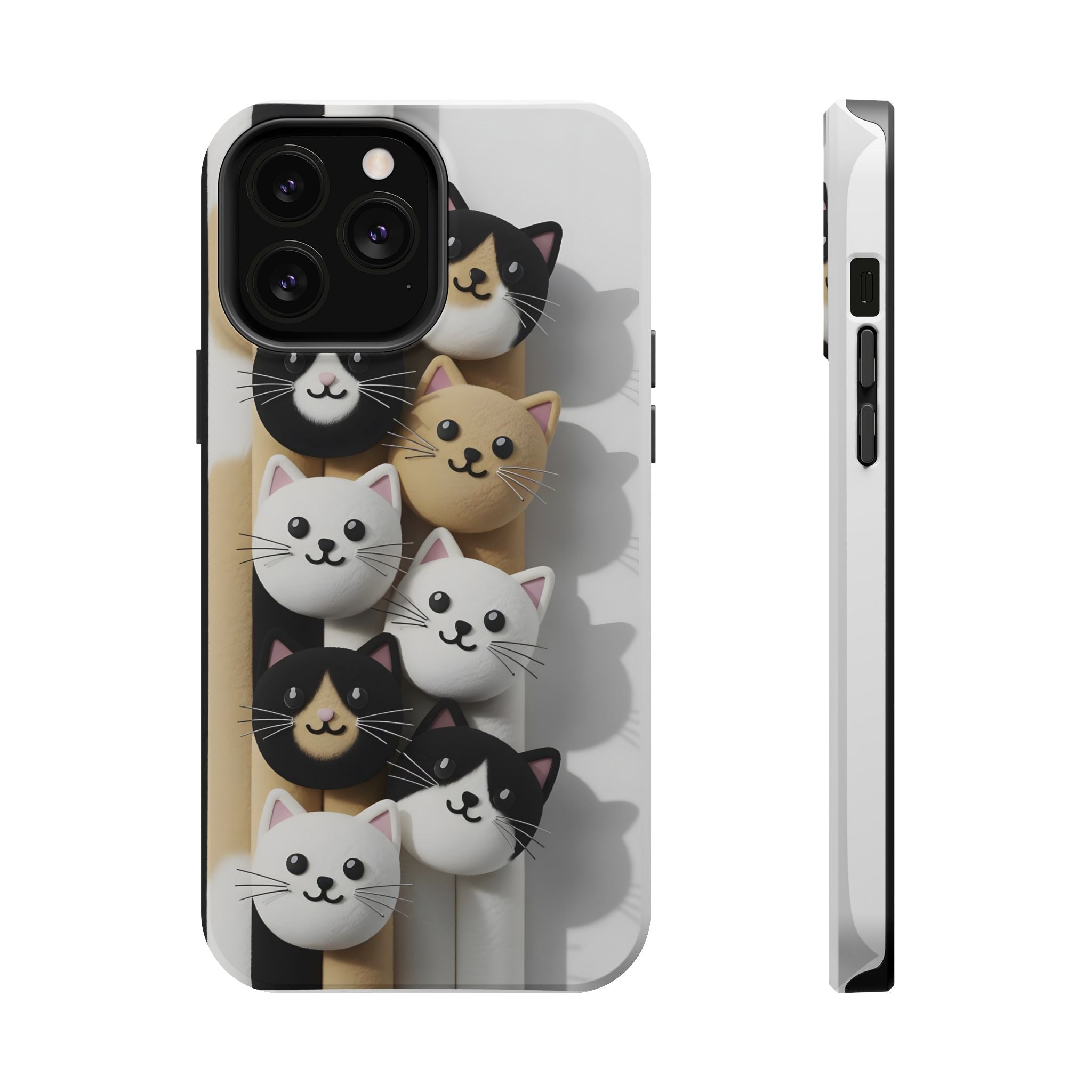 Cat-Themed Magnetic Impact-Resistant Phone Cases