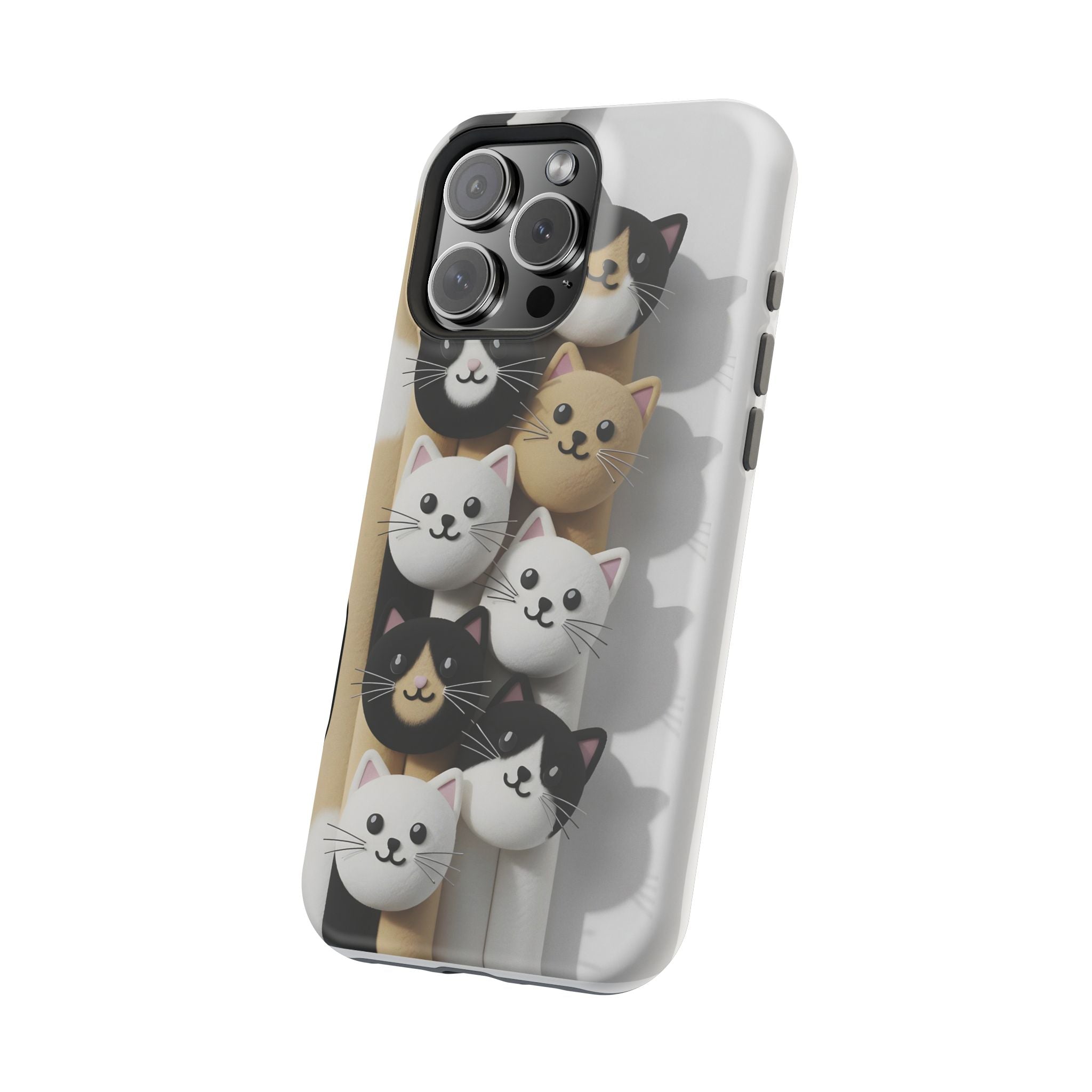 Cat-Themed Magnetic Impact-Resistant Phone Cases