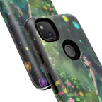 Whimsical Phone Case with Nature and Dog Artwork