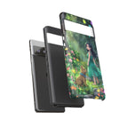 Whimsical Phone Case with Nature and Dog Artwork