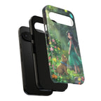 Whimsical Phone Case with Nature and Dog Artwork