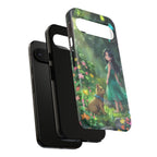 Whimsical Phone Case with Nature and Dog Artwork