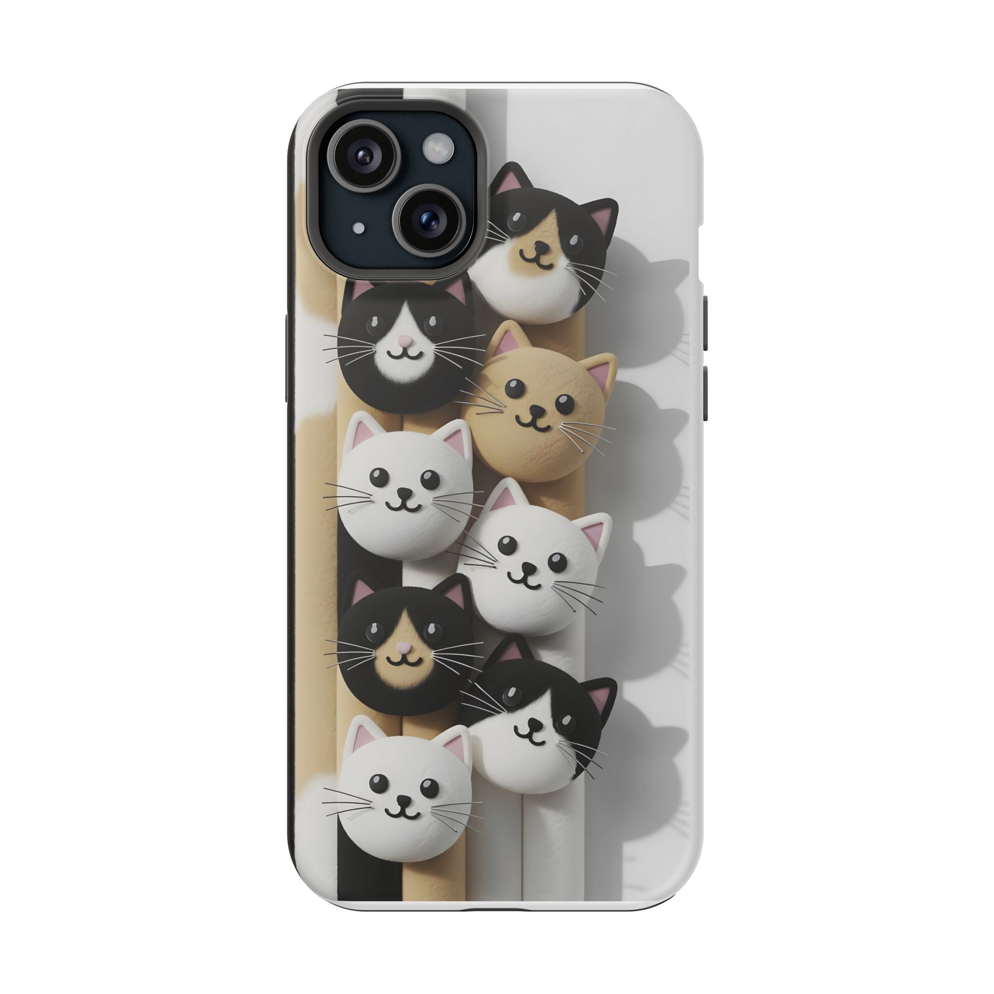 Cat-Themed Magnetic Impact-Resistant Phone Cases