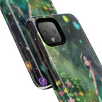 Whimsical Phone Case with Nature and Dog Artwork