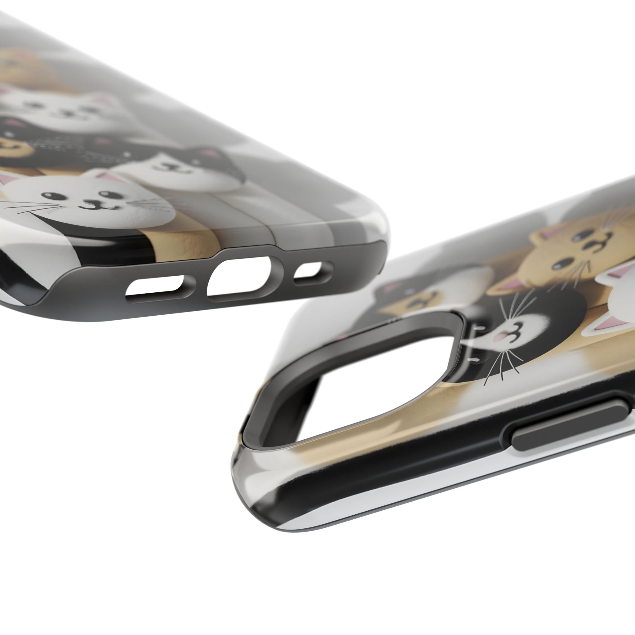 Cat-Themed Magnetic Impact-Resistant Phone Cases