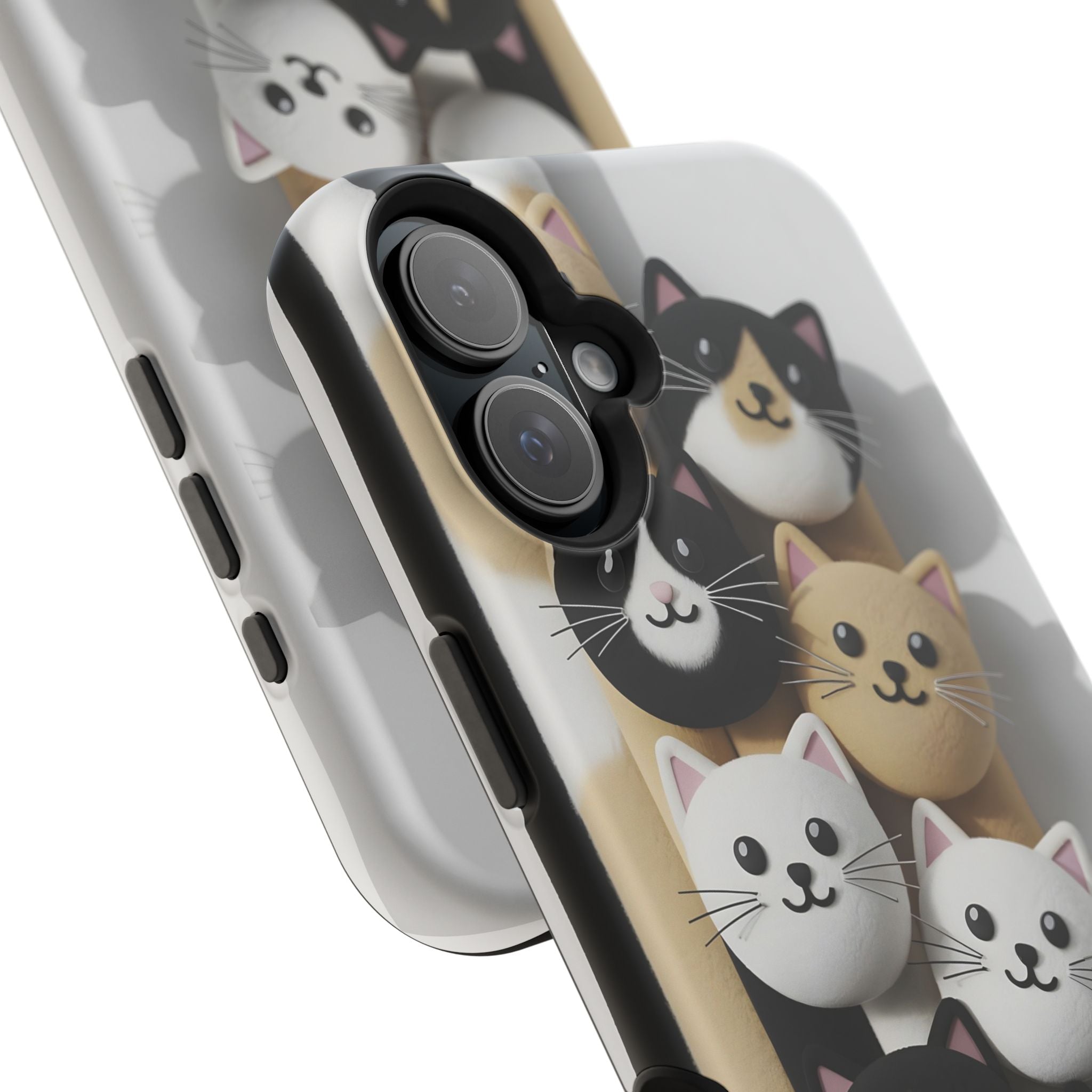 Cat-Themed Magnetic Impact-Resistant Phone Cases