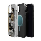 Cat-Themed Magnetic Impact-Resistant Phone Cases