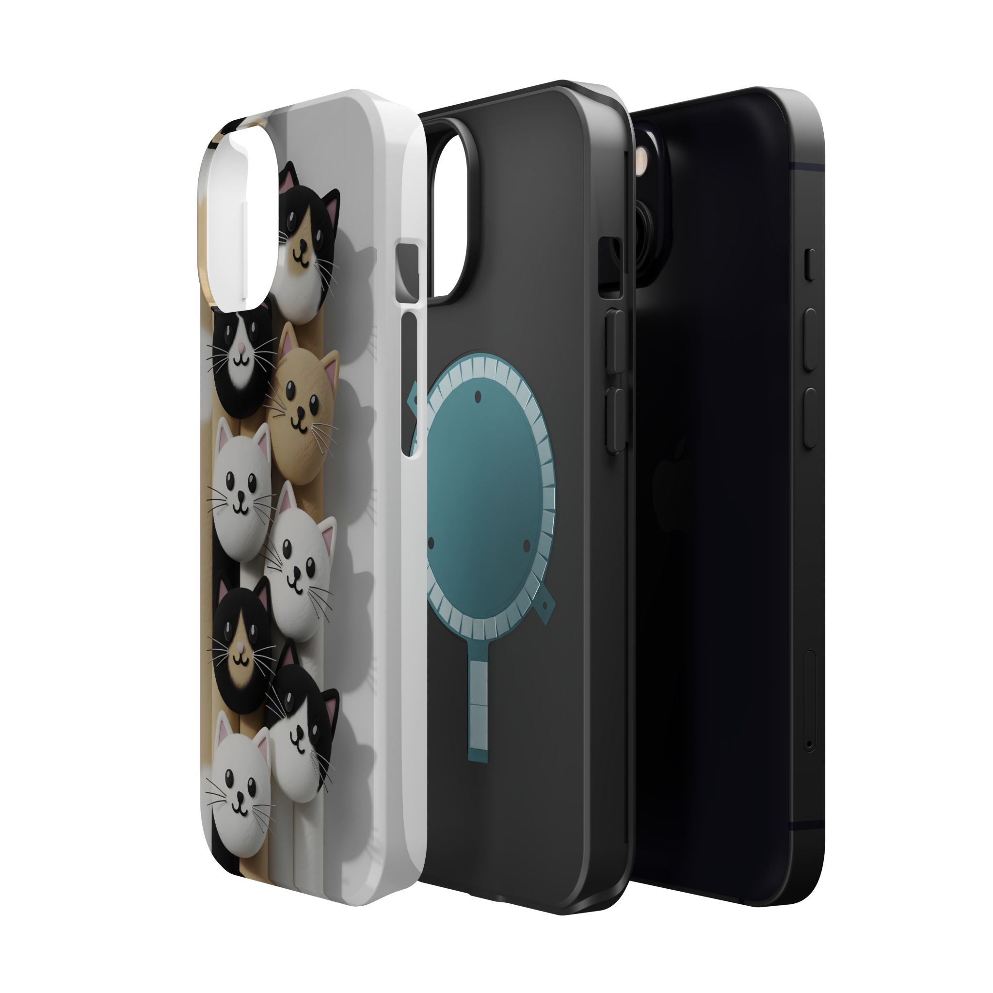Cat-Themed Magnetic Impact-Resistant Phone Cases