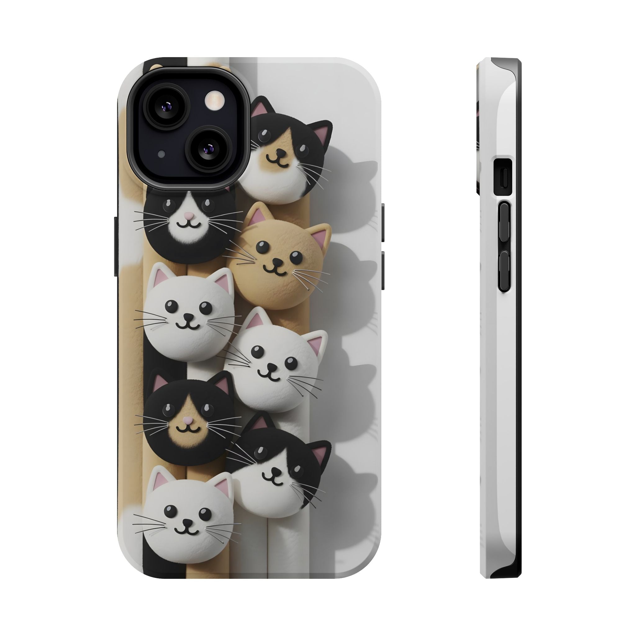 Cat-Themed Magnetic Impact-Resistant Phone Cases