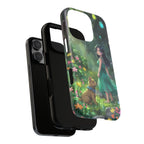 Whimsical Phone Case with Nature and Dog Artwork