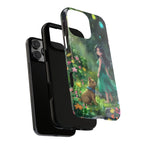 Whimsical Phone Case with Nature and Dog Artwork