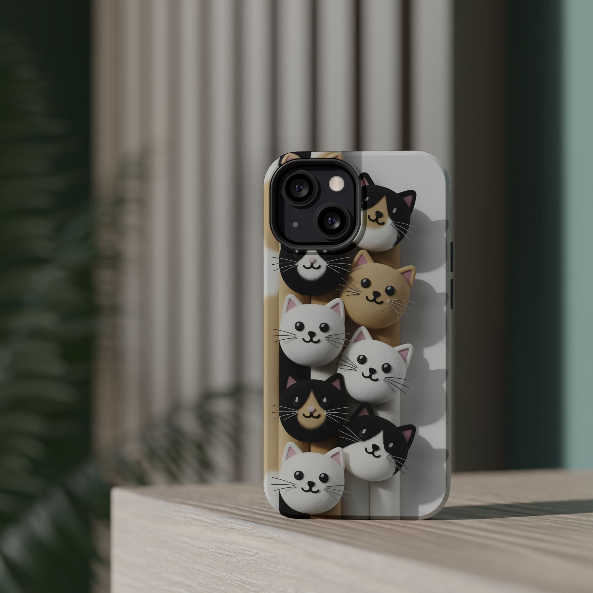 Cat-Themed Magnetic Impact-Resistant Phone Cases