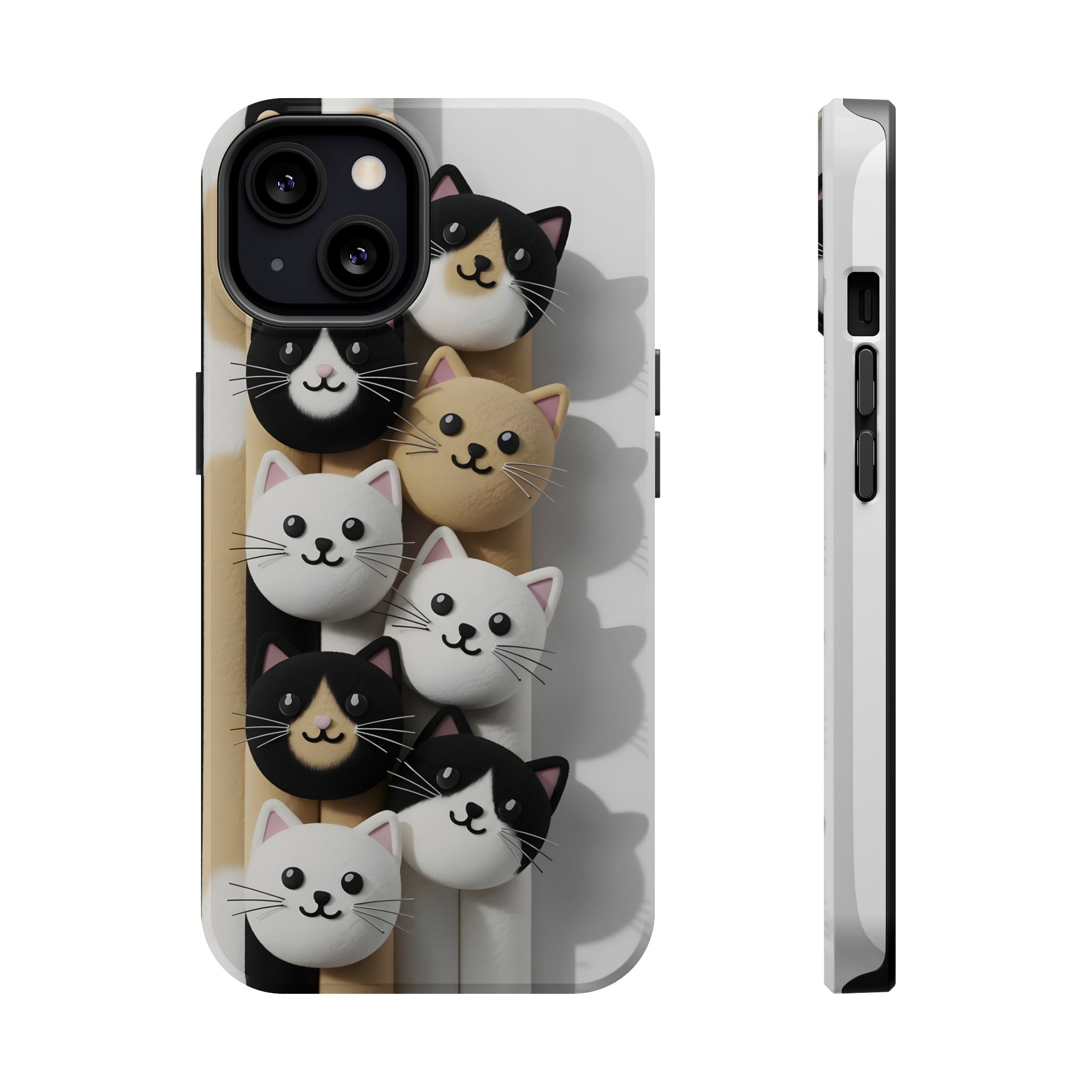 Cat-Themed Magnetic Impact-Resistant Phone Cases
