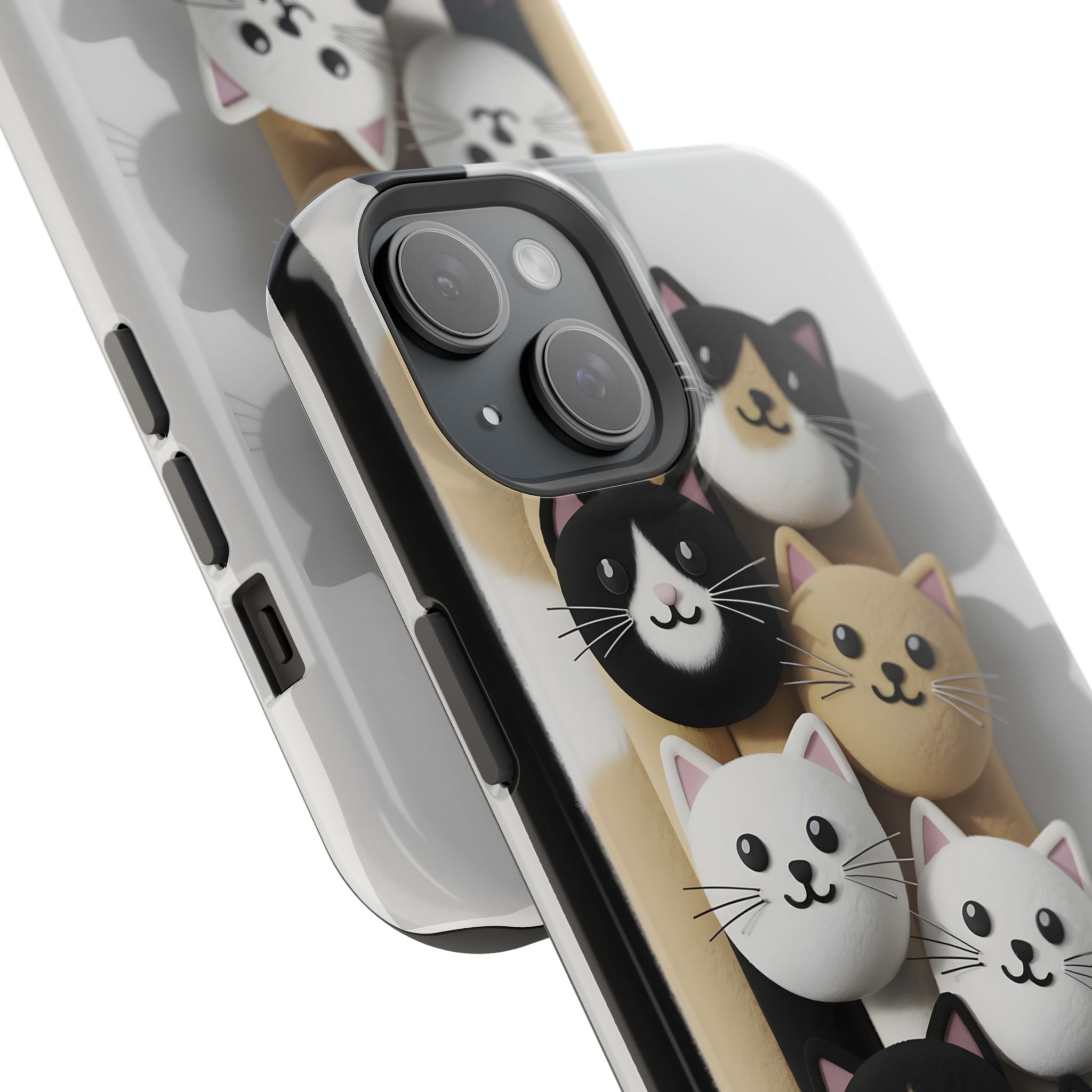 Cat-Themed Magnetic Impact-Resistant Phone Cases