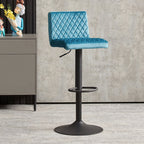 Ainpecca-Official Store Ainpecca Velvet Bar Stools Set of 2 with Diamo