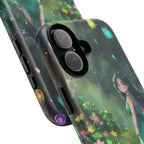 Whimsical Phone Case with Nature and Dog Artwork